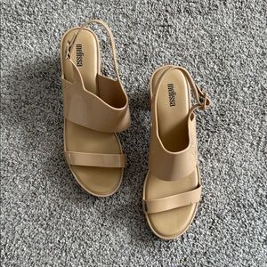 Melissa | Classy High Nude Sandals 8